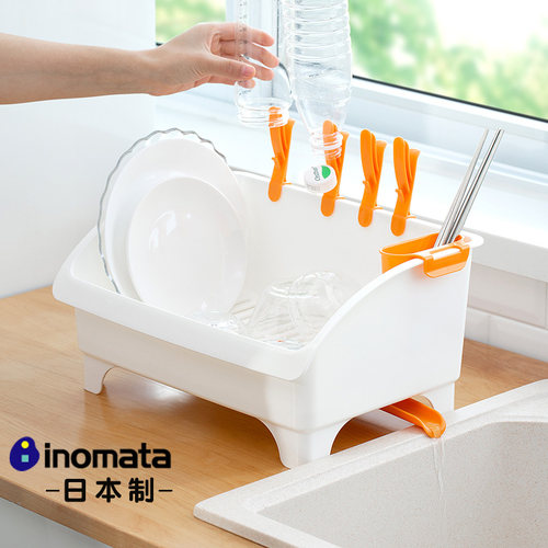 沥水架带导流家用厨房收纳置物架