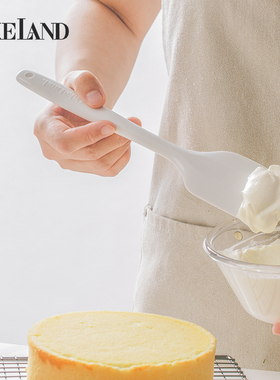 刮刀日本进口cakeland一体式耐热硅胶铲搅拌刀烘焙大号奶油软抹刀