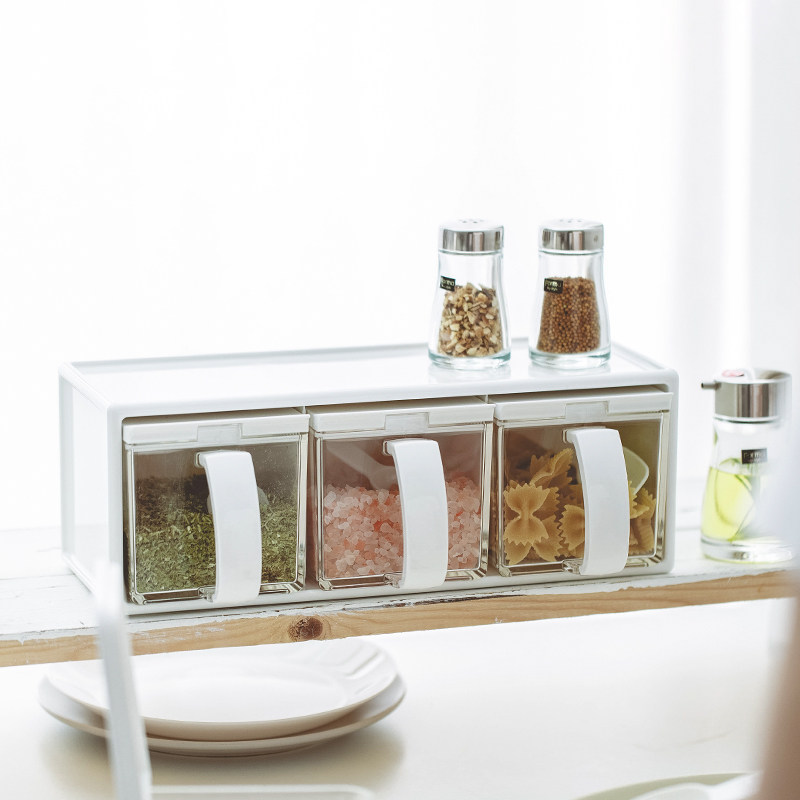 高端分装调料盒子塑料日本asvel