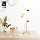 UMBRA特索拉玻璃首饰收纳架欧式 多层耳环项链饰品展示架置物架