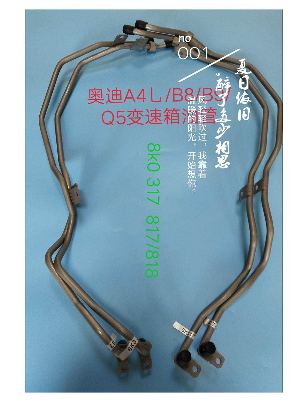 奥迪A4L/B8/B9/Q5变速箱油管 波箱油管 变速箱散热油管 高压油管