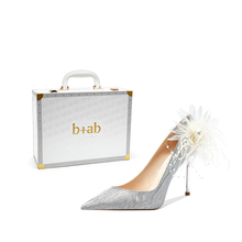 it b+ab轻奢量版礼盒法式尖头气质百搭贵气晚宴成人礼细跟高跟鞋