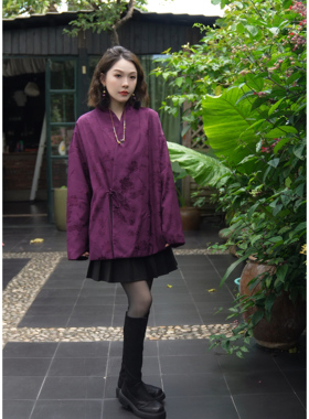 万能棉服！百搭款国风提花夹棉新中式外套！GZ6784