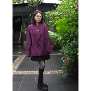 万能棉服！百搭款国风提花夹棉新中式外套！GZ6784