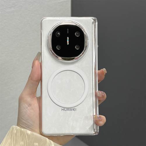 适用于华为matex6超薄手机壳新款Matex6典藏版x5透明磁吸中轴x3无线充电铰链全包保护套折叠屏高级感外单后壳