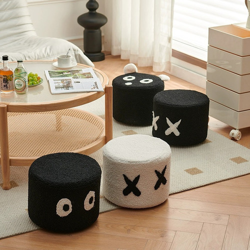 羊羔绒网红换鞋凳矮凳