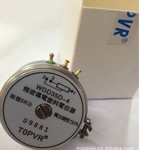 角位传感器TOPVR台湾进口 WDD35D-4 导电塑料电位器 5K  0.1%现货