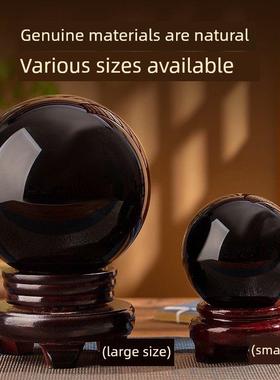 2026天然黑曜石水晶球饰品，礼品保护，反小人，能量净化，五行，