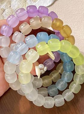 2026高颜值ins夜光手串仿菩提念珠可盘玩指柔彩色送男女学生闺蜜