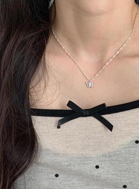 2026新款气质小蝴蝶项链女气质轻奢小众高级感锁骨链时尚简约设计