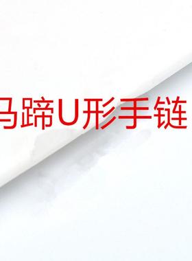 2026欧美跨境重工马蹄扣钛钢手链情侣式轻奢小众U扣竹节链条手饰