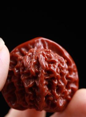 2026精品高抛核桃盘玩四座楼狮子头把玩手盘麒麟纹官帽古玩文玩手