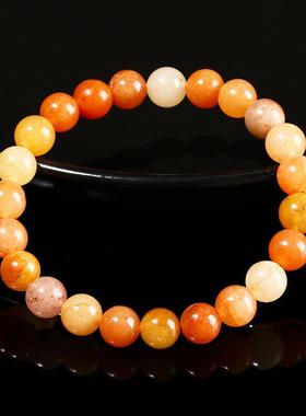 2026晶东珠宝 天然红东陵手链时尚百搭男女情侣节日礼物单圈手饰