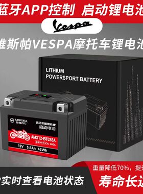 Vespa维斯帕蓝牙版摩托车锂电池APP控制适用GTV300 GTS330 LXV150