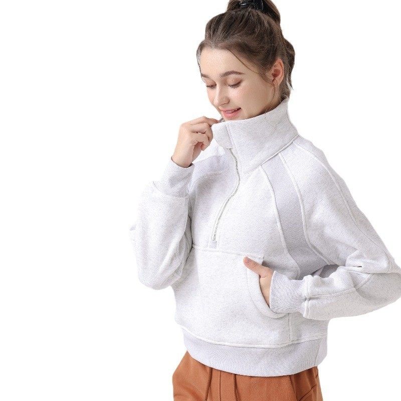 女宽松款高领卫衣 瑜伽健身抓绒上衣ADAPTED STATE连帽运动外套