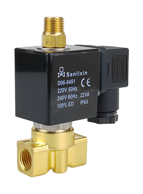 三力信SLV1DF02N二位三通AC220DC24V电磁阀Sinlixin余姚D0406线圈