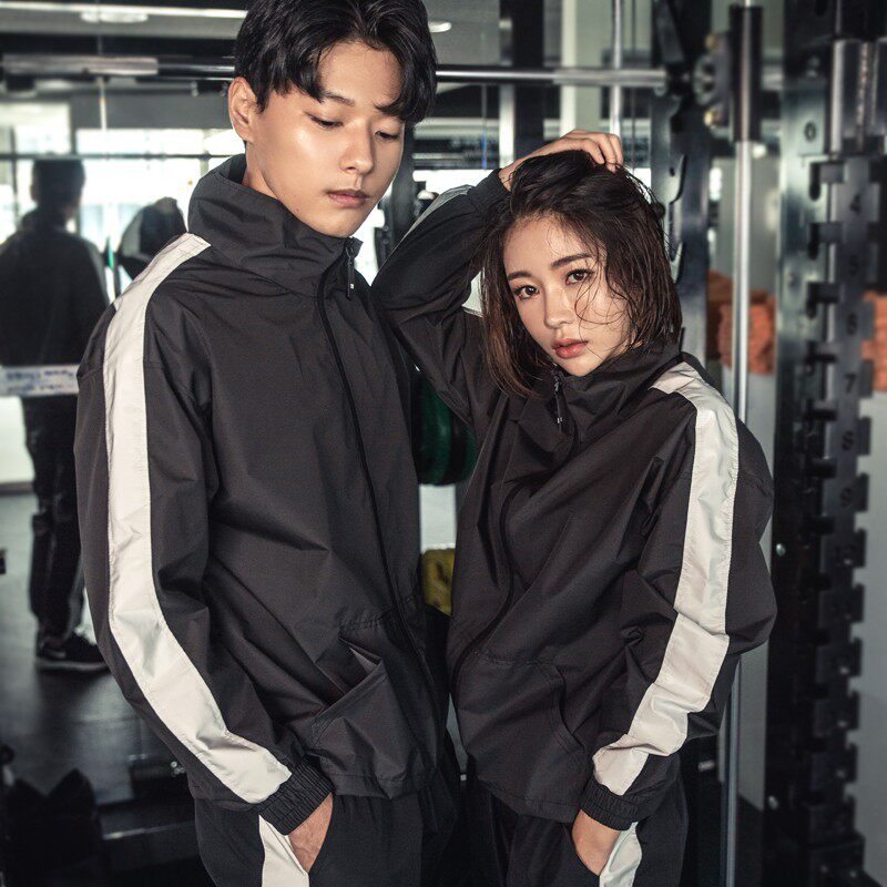 暴汗服女爆汗服男出汗服控重桑拿发汗服降体衣训练运动两件套套装