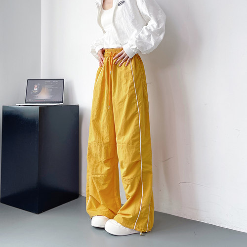 蜜略大码显瘦宽松阔腿裤领券下单