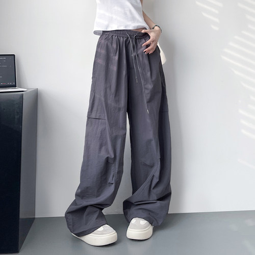 蜜略大码显瘦胖mm阔腿裤梨形身材