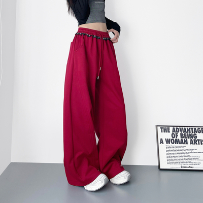 蜜略大码显瘦胖mm阔腿裤梨形身材