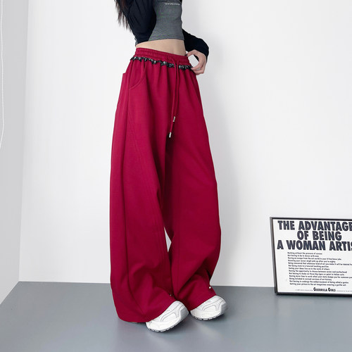 蜜略大码显瘦胖mm阔腿裤梨形身材