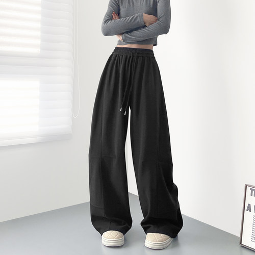 蜜略大码秋冬胖mm阔腿裤梨形身材