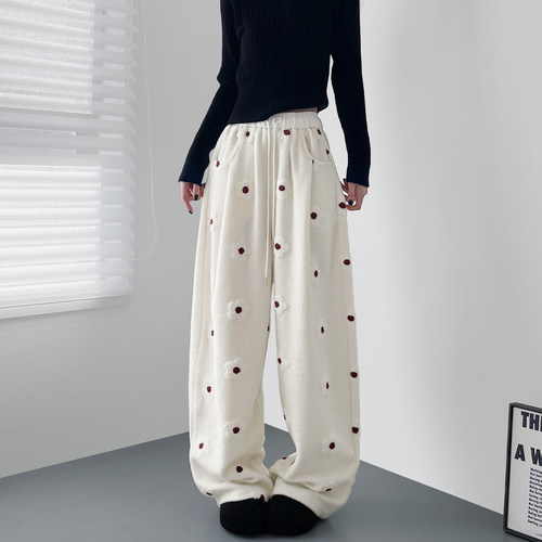 蜜略大码仿羊绒胖mm休闲梨形身材