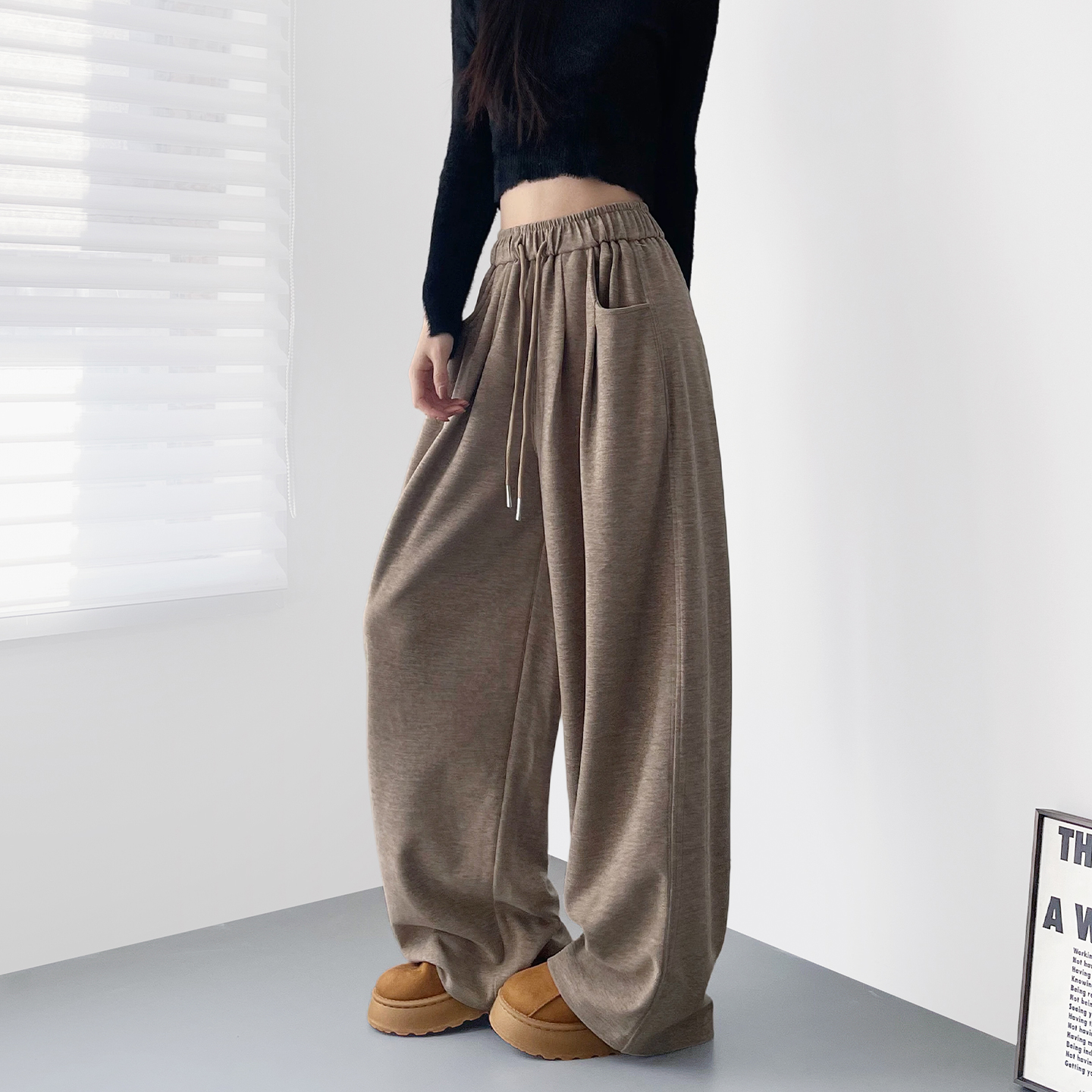 蜜略大码胖mm冬季休闲裤梨形身材