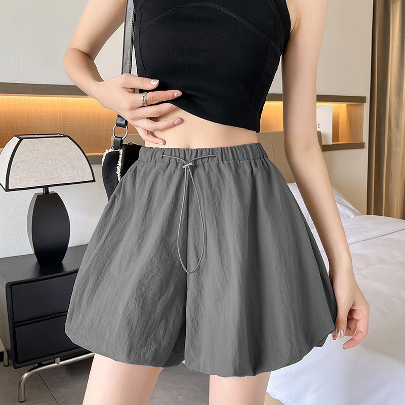 松紧腰阔腿花苞短裤女夏季大码胖mm宽松显瘦抽绳休闲裤高腰灯笼裤,女装/女士精品,大码裤装,淘宝优惠券,粉丝福利购,淘宝优惠卷