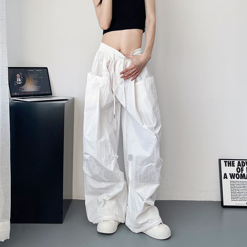 蜜略大码显瘦冰丝阔腿裤领券下单