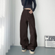 胖mm遮肉宽松慵懒收腹休闲裤 2026春季 子 阔腿裤 女大码 新款 显瘦西装