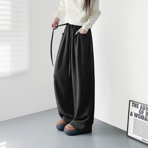 蜜略大码显瘦胖mm阔腿裤梨形身材