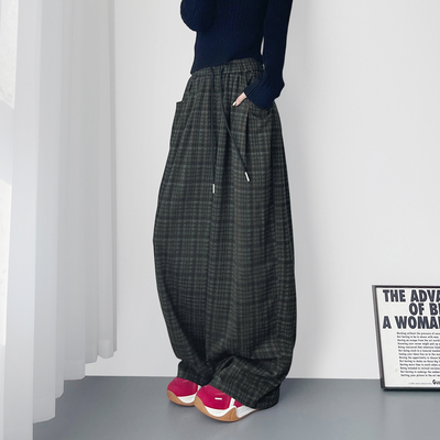 蜜略大码显瘦胖mm阔腿裤梨形身材