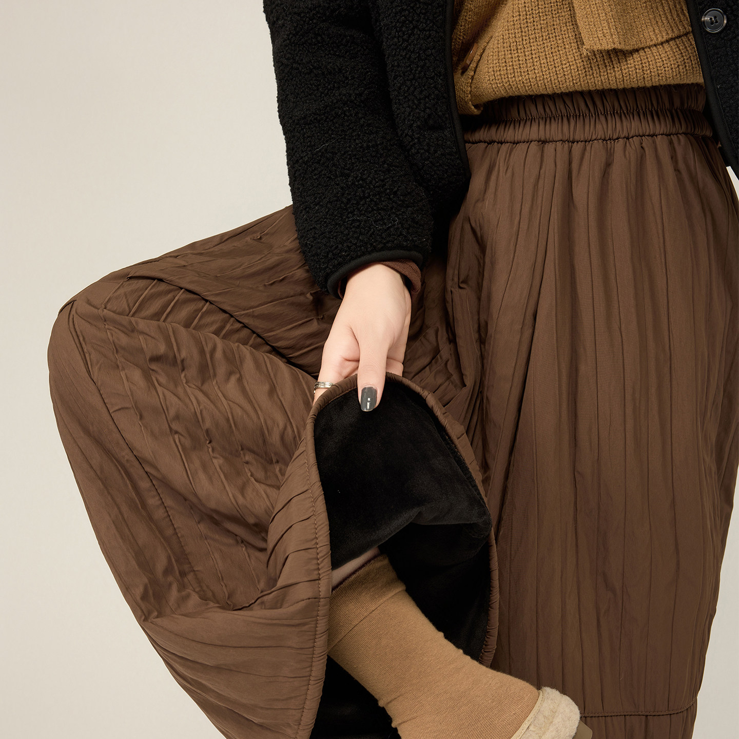 大码直筒显瘦夹棉阔腿八分裤女冬季胖mm慵懒风加绒保暖休闲直筒裤,女装/女士精品,大码裤装,淘宝优惠券,粉丝福利购,淘宝优惠卷