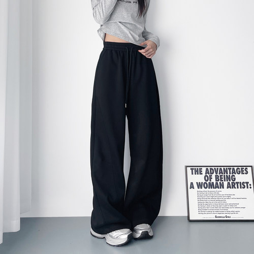 蜜略大码显瘦胖mm阔腿裤梨形身材