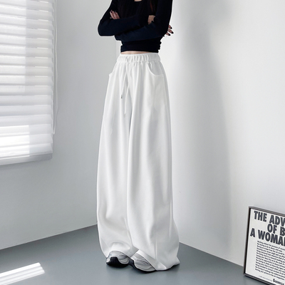 蜜略大码宽松胖MM秋季新品阔腿裤