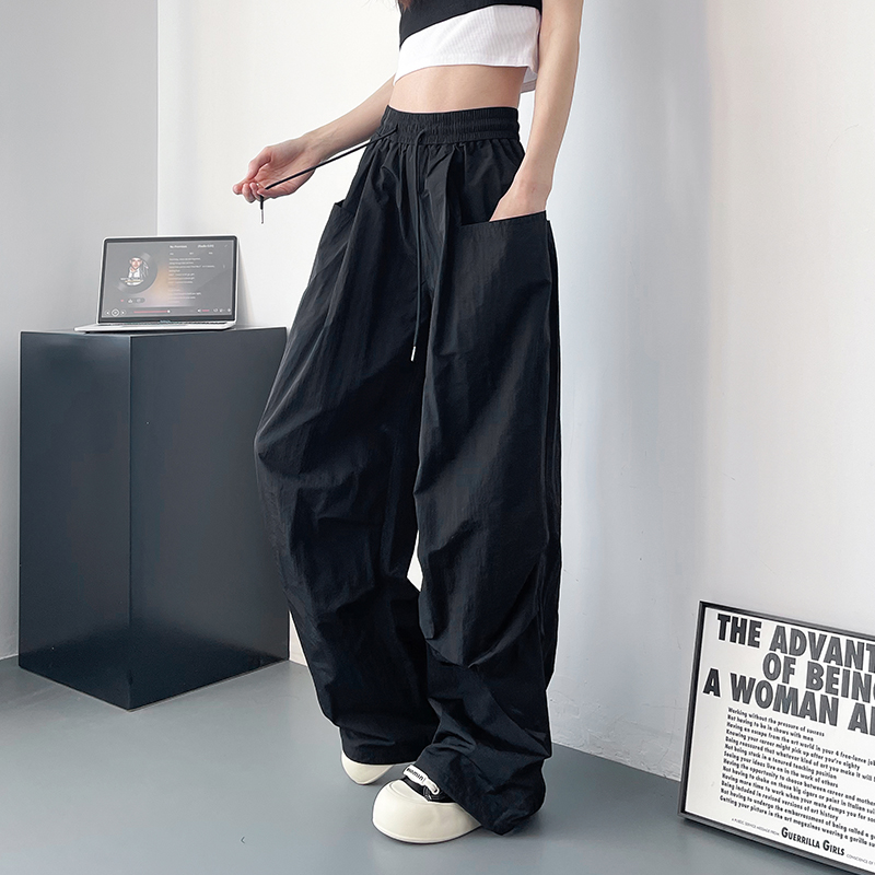 蜜略大码胖mm显瘦阔腿裤梨形身材