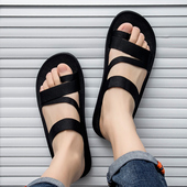 舒适休闲罗马拖鞋 越南进口拖鞋 沙滩鞋 平底时尚 男夏夹趾凉拖鞋 个性