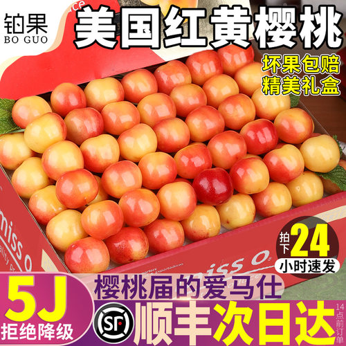空运次日达丨5J美国红黄樱桃礼盒