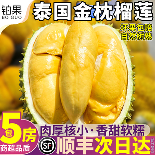 【包5房】泰国金枕榴莲顺丰包邮新鲜水果一级整箱鲜果巴掌猫王A果