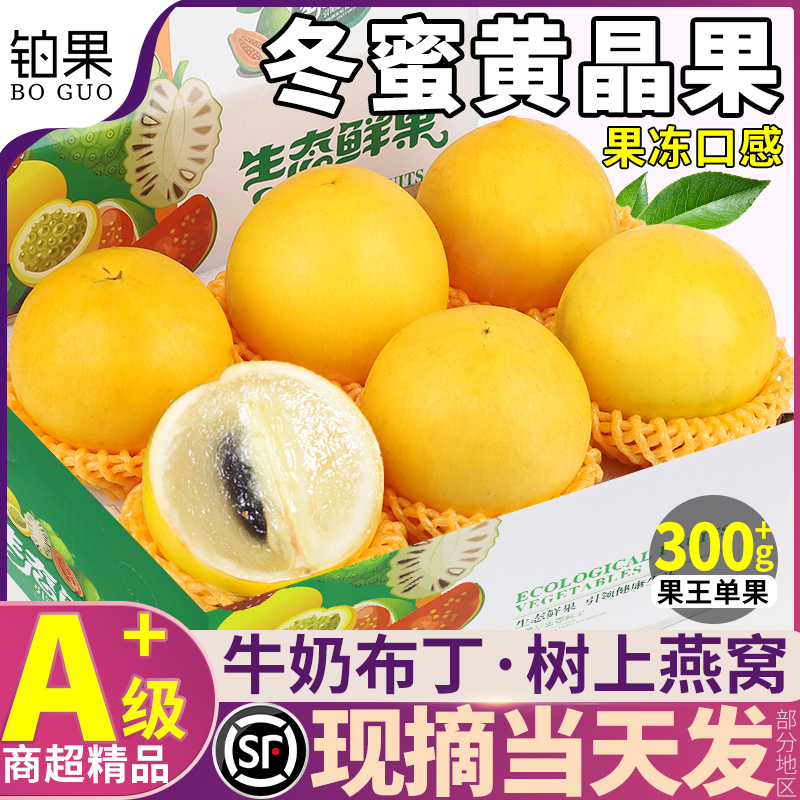 顺丰速发|冬蜜黄晶果5斤大果