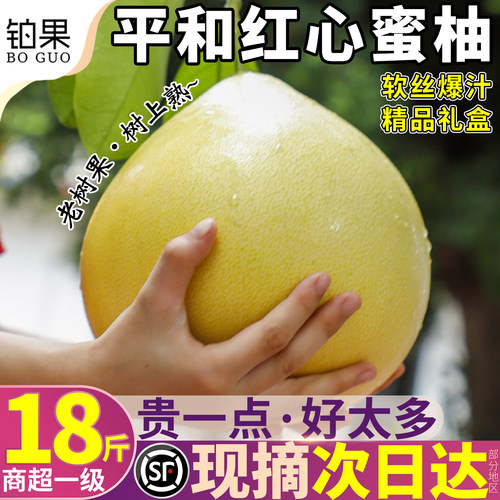 顺丰次日达|礼盒装|平和红心柚