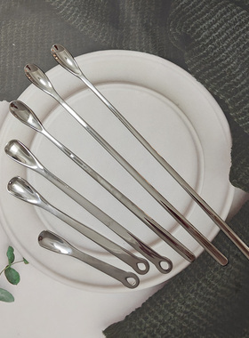 304不锈钢搅拌棒长柄细口吧勺减肥控盐0.5/0.6/0.8g盐勺子