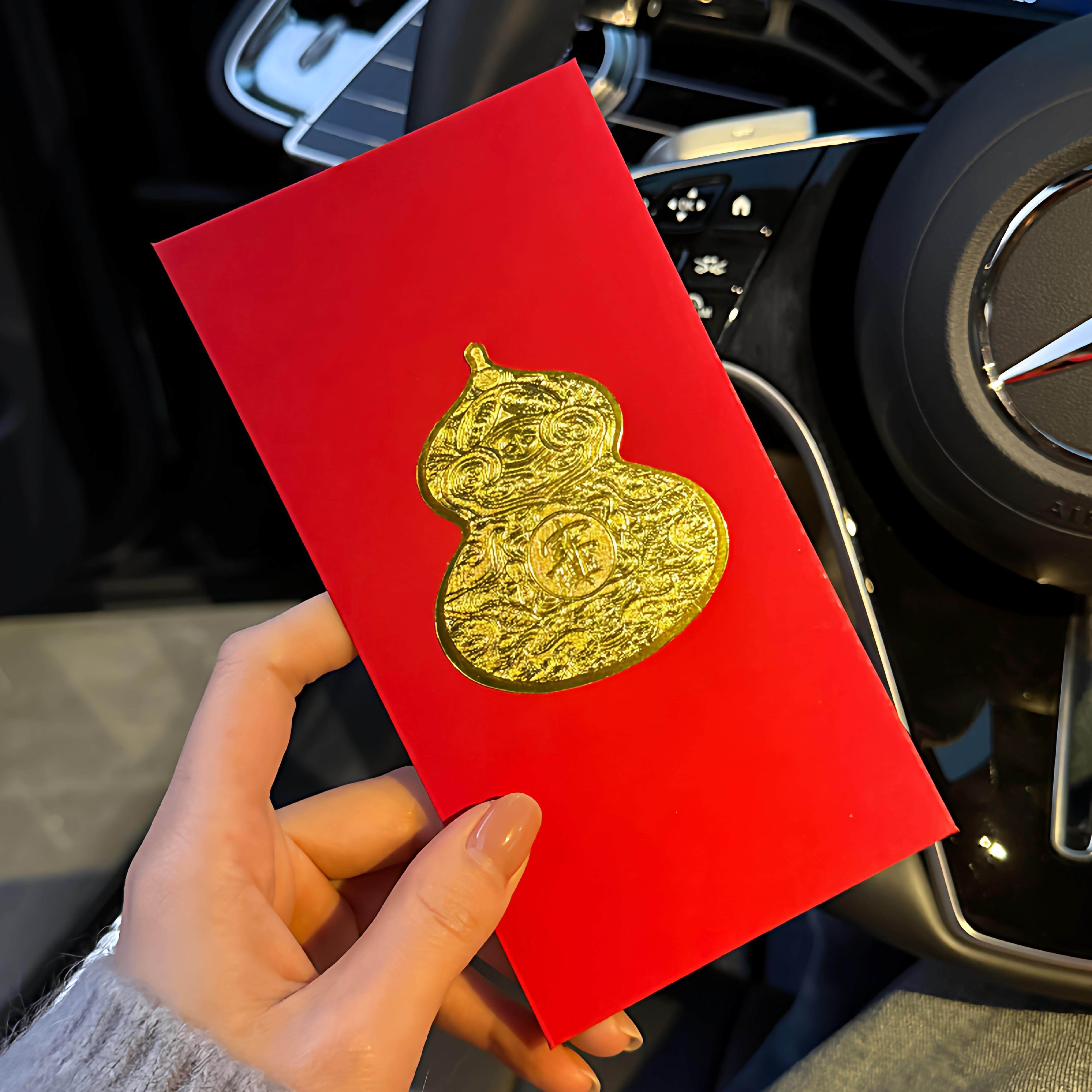 中式红包2026马年新年金箔贴红包袋春节元旦过年贺岁压岁钱压岁包
