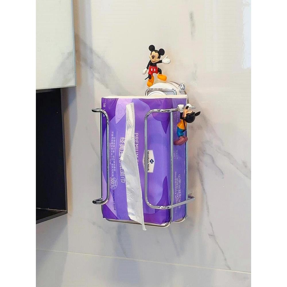 卫生间纸巾架免打孔壁挂式厕所抽纸架浴室洗脸巾收纳架卷纸置物架