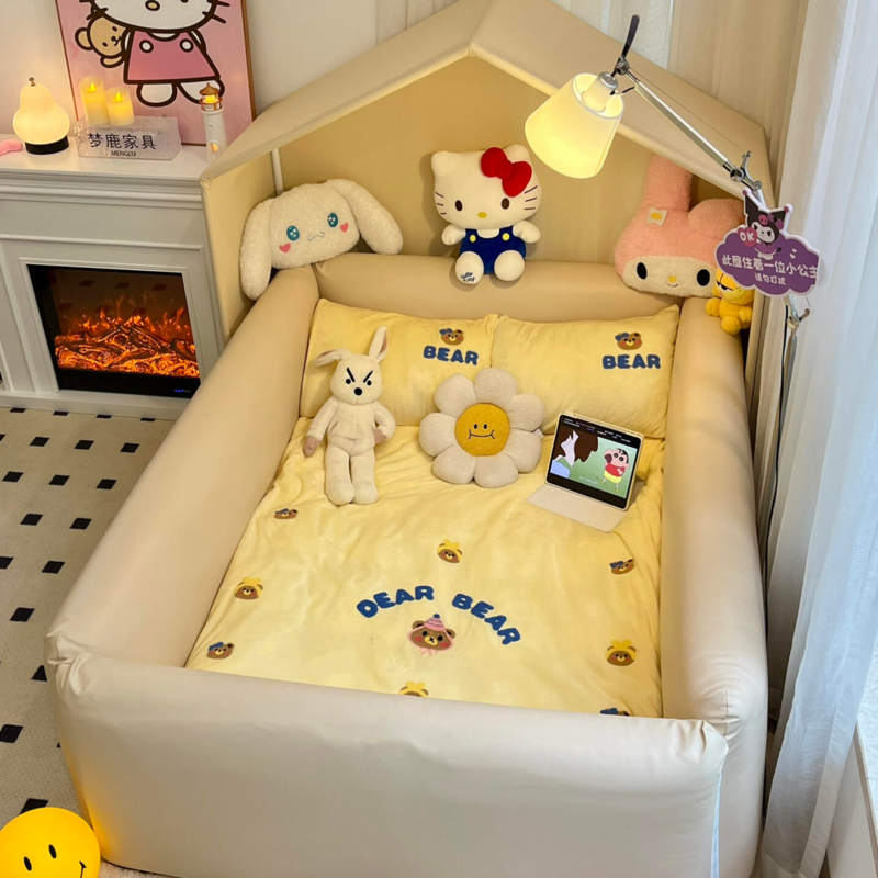 梦鹿人类狗窝拼接帐篷床卧室简约懒人沙发客厅大型围栏床护栏床