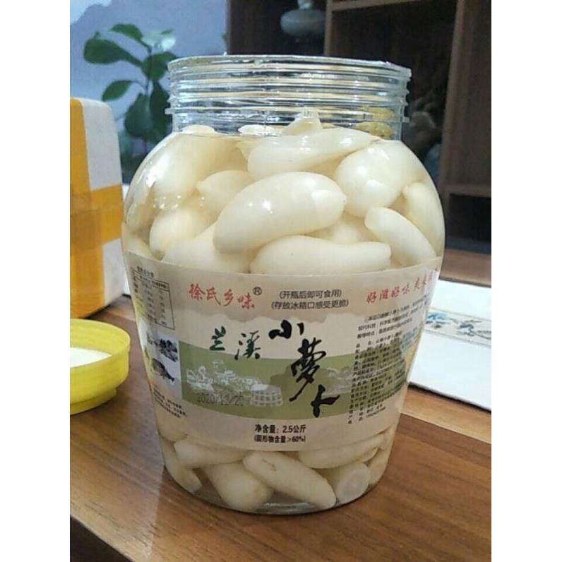 促销绿农心兰溪特产徐氏乡味泡椒小萝卜2500gx1瓶酸辣开胃菜腌制