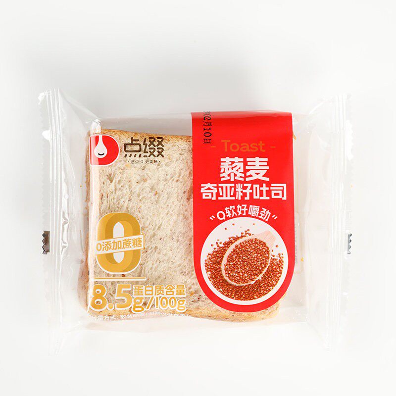新货点缀无蔗糖藜麦奇亚籽厚切吐司早餐面包网红休闲食品包邮