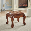家用 凳客厅凳美式 实木茶几凳子沙发茶几凳小矮凳板凳方凳换鞋 欧式