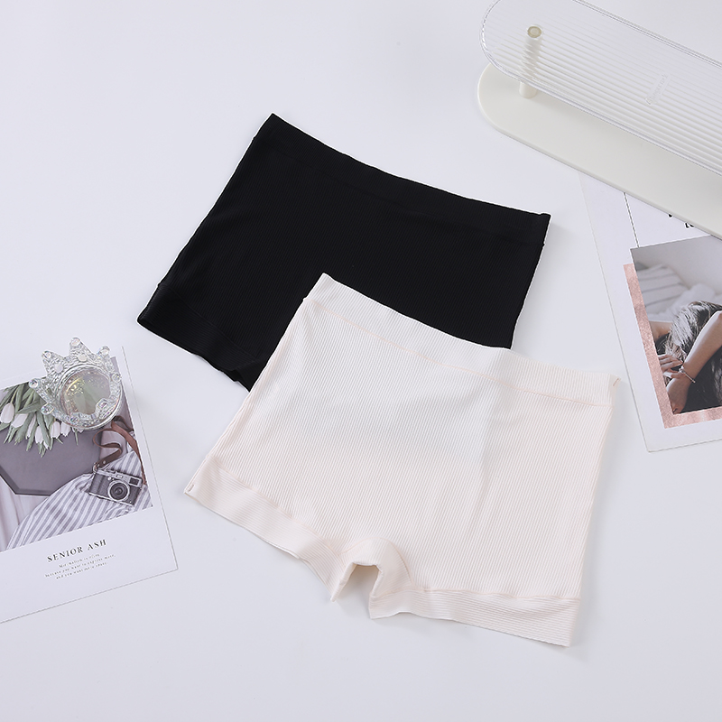 5809少女螺纹冰丝女士小码安全裤打底裤无痕透气防走光平角内裤女